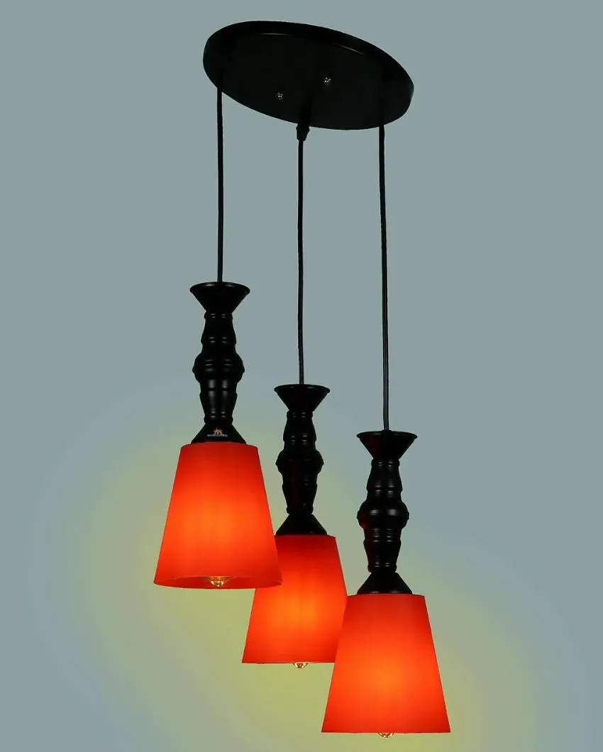 3 Lights Cluster Hanging With Pvc Glass Ceiling Lamp