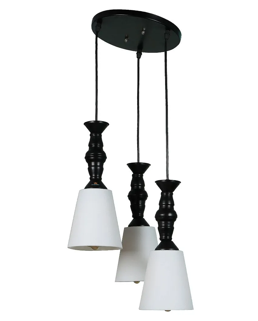 3 Lights Cluster Hanging With Pvc Glass Ceiling Lamp