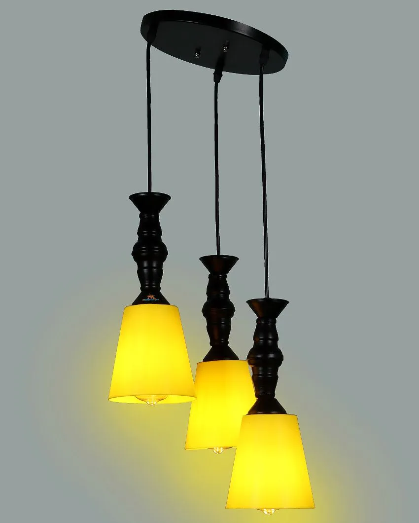 3 Lights Cluster Hanging With Pvc Glass Ceiling Lamp