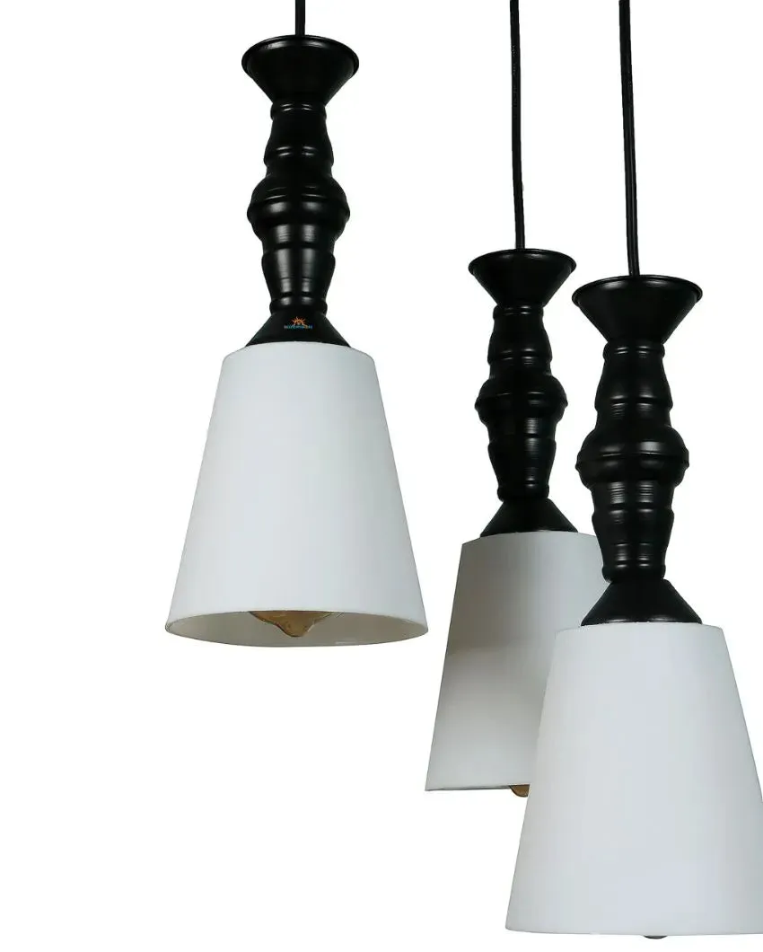 3 Lights Cluster Hanging With Pvc Glass Ceiling Lamp