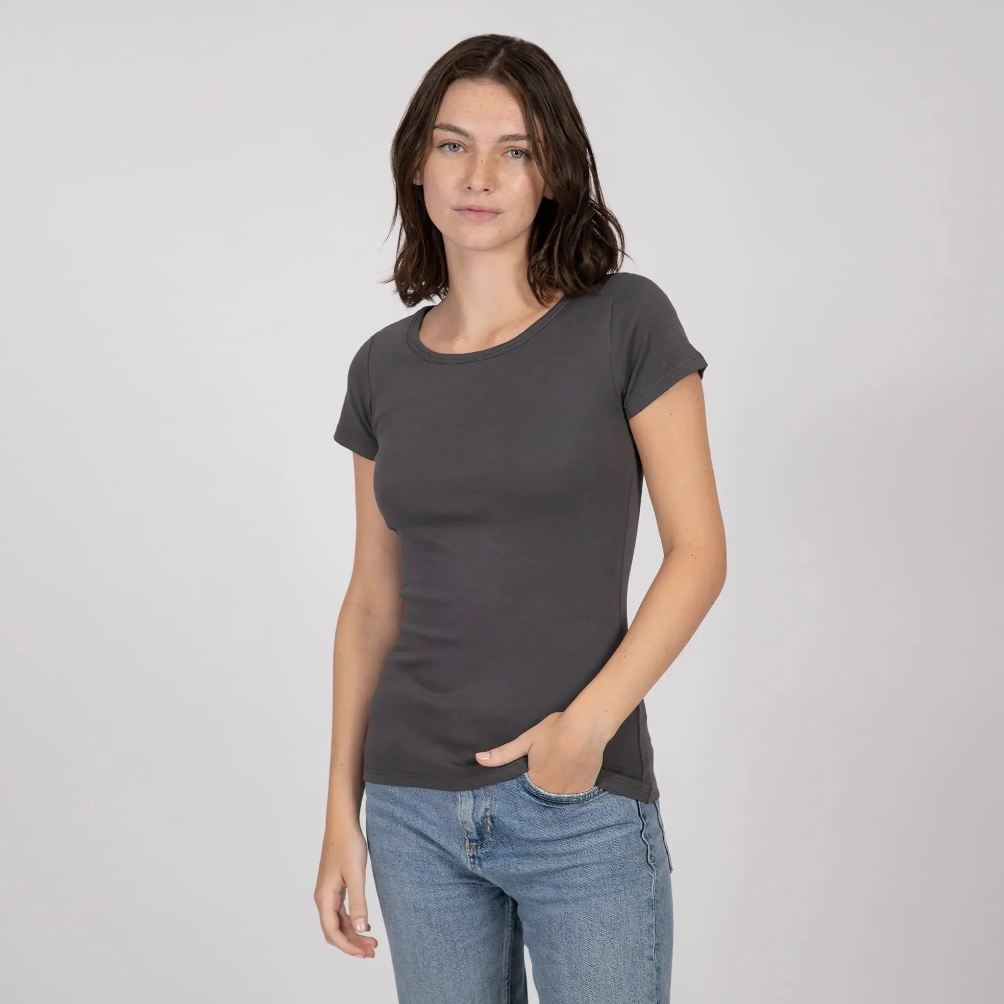 6 Pack - Women's Organic Pima Cotton T-Shirts