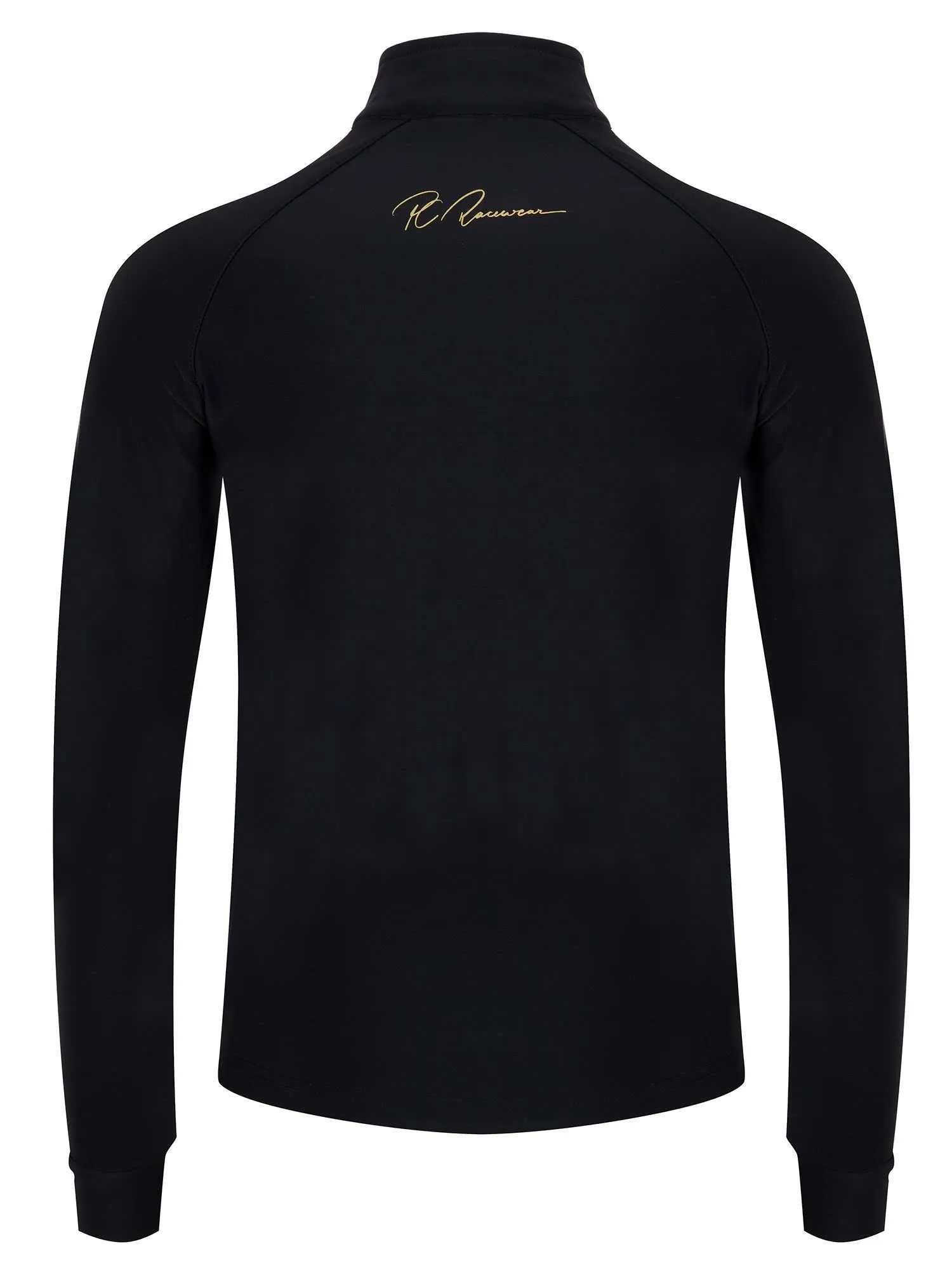 Adults Half Zip Baselayer -  Long Sleeve Black Signature