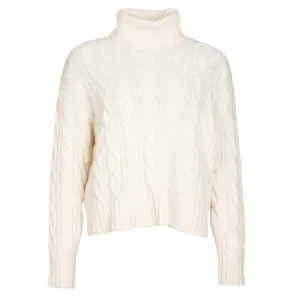 Barbour Ladies Lovell Knit Sweater - Cream