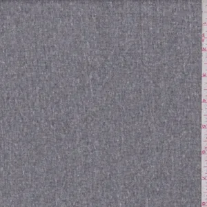 Concrete Grey Rib Knit Fabric