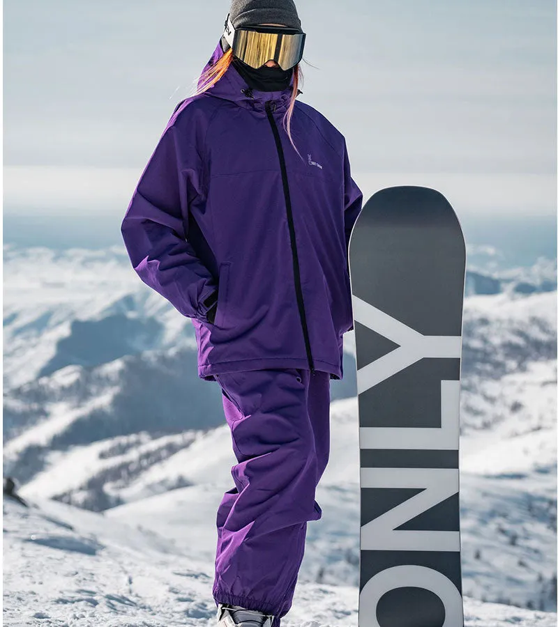 Cool Outdoor Winter Oversized Ski Suit Set for Couple