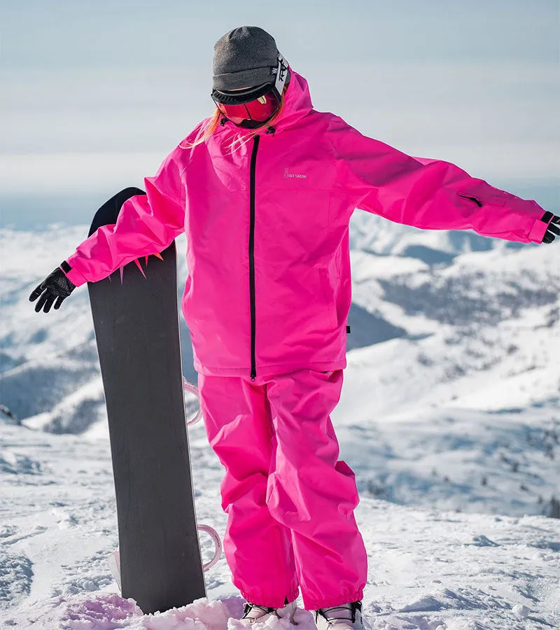 Cool Outdoor Winter Oversized Ski Suit Set for Couple