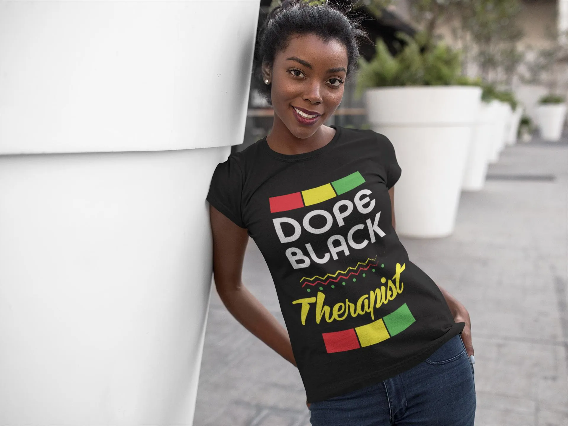 Dope Black Therapist Shirt