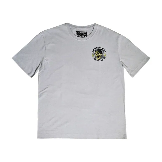 Down-N-Out Life Behind Bars T-Shirt Grey