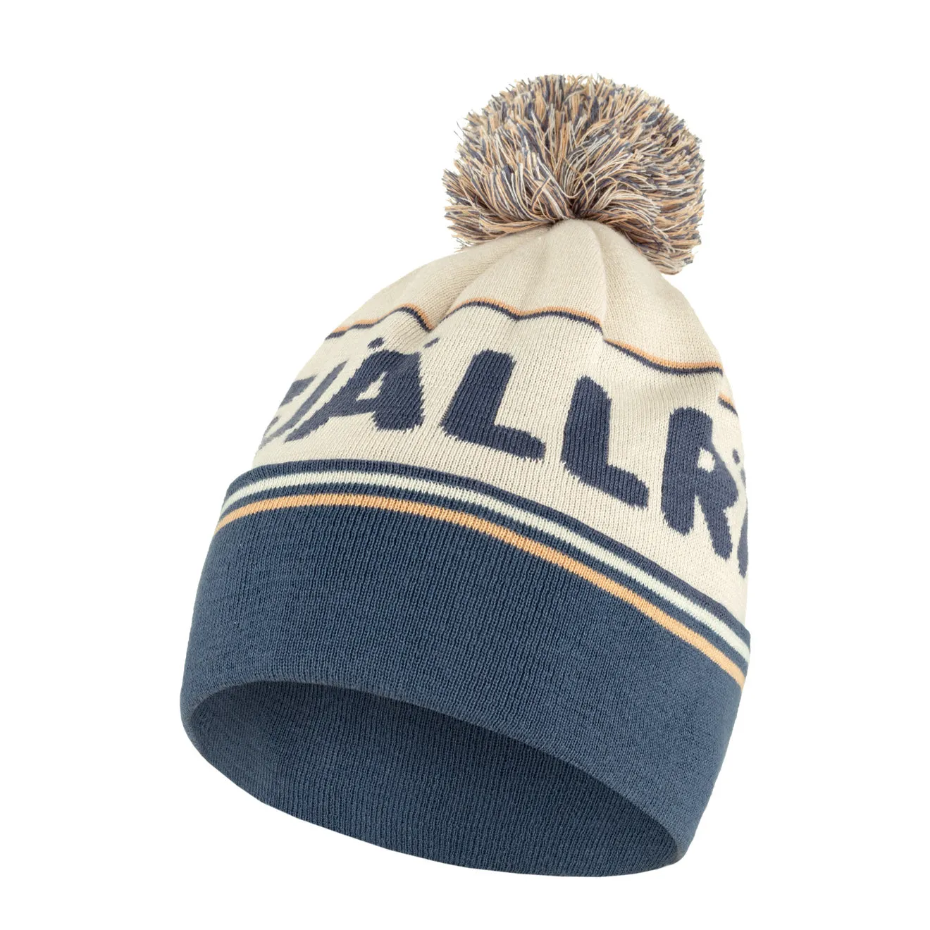 Fjallraven Pom Hat Chalk White / Indigo Blue