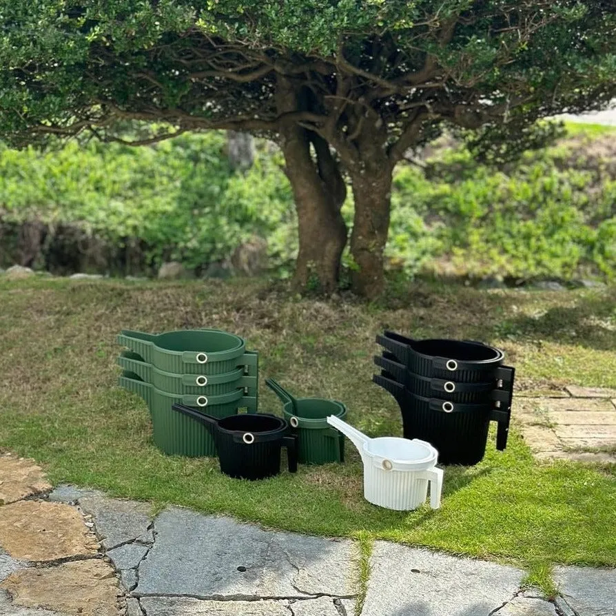 Garden Beetle Watering Can - White