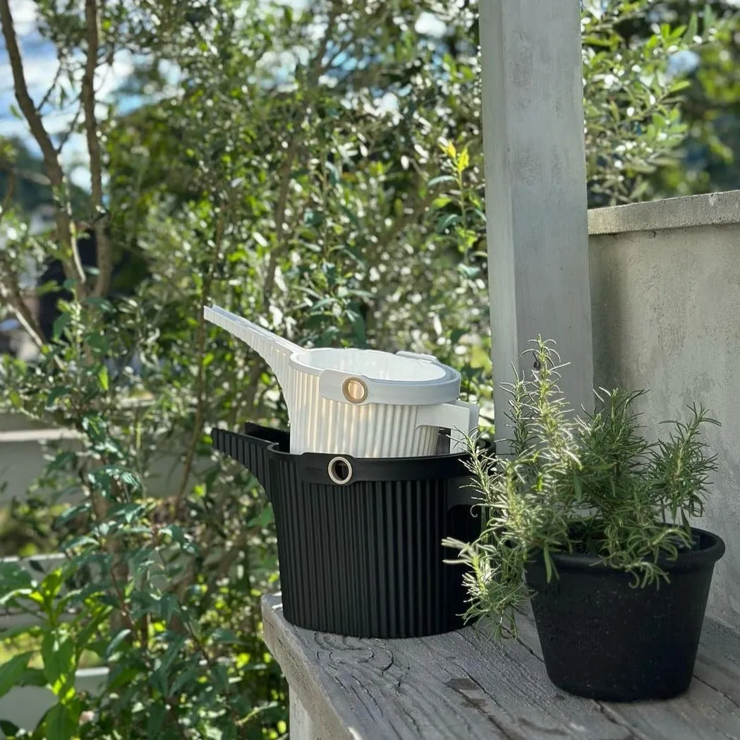 Garden Beetle Watering Can - White