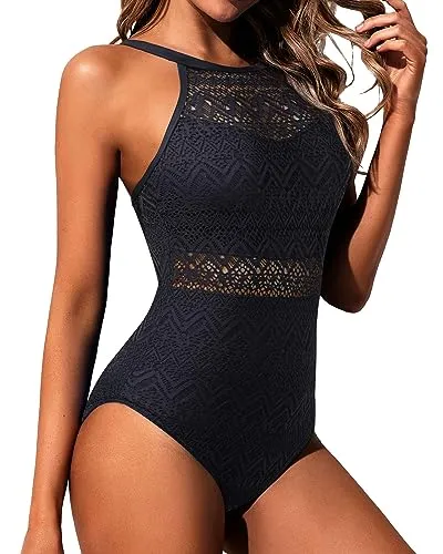 Halter One Piece Slimming Bathing Suits