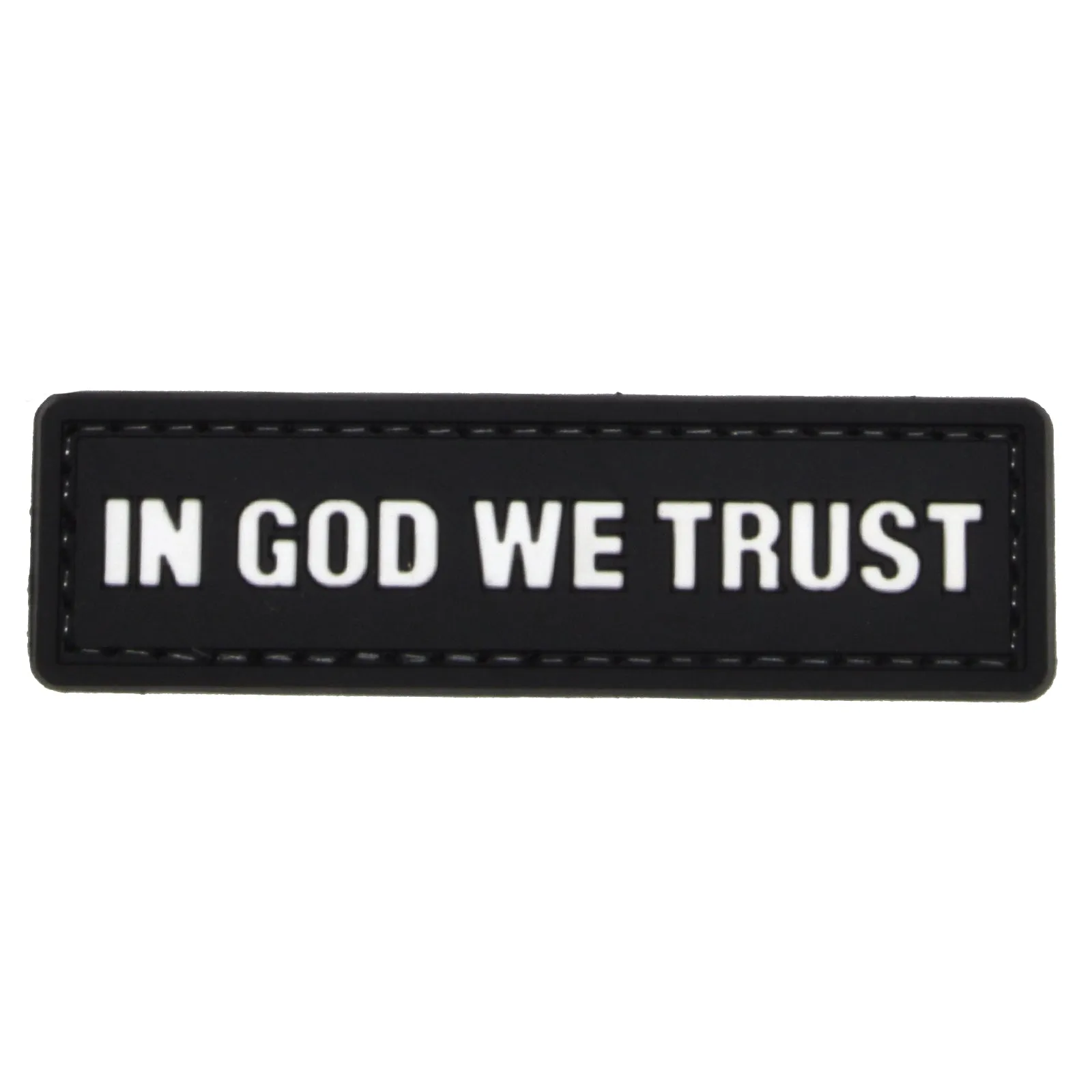 In God We Trust Patch Black