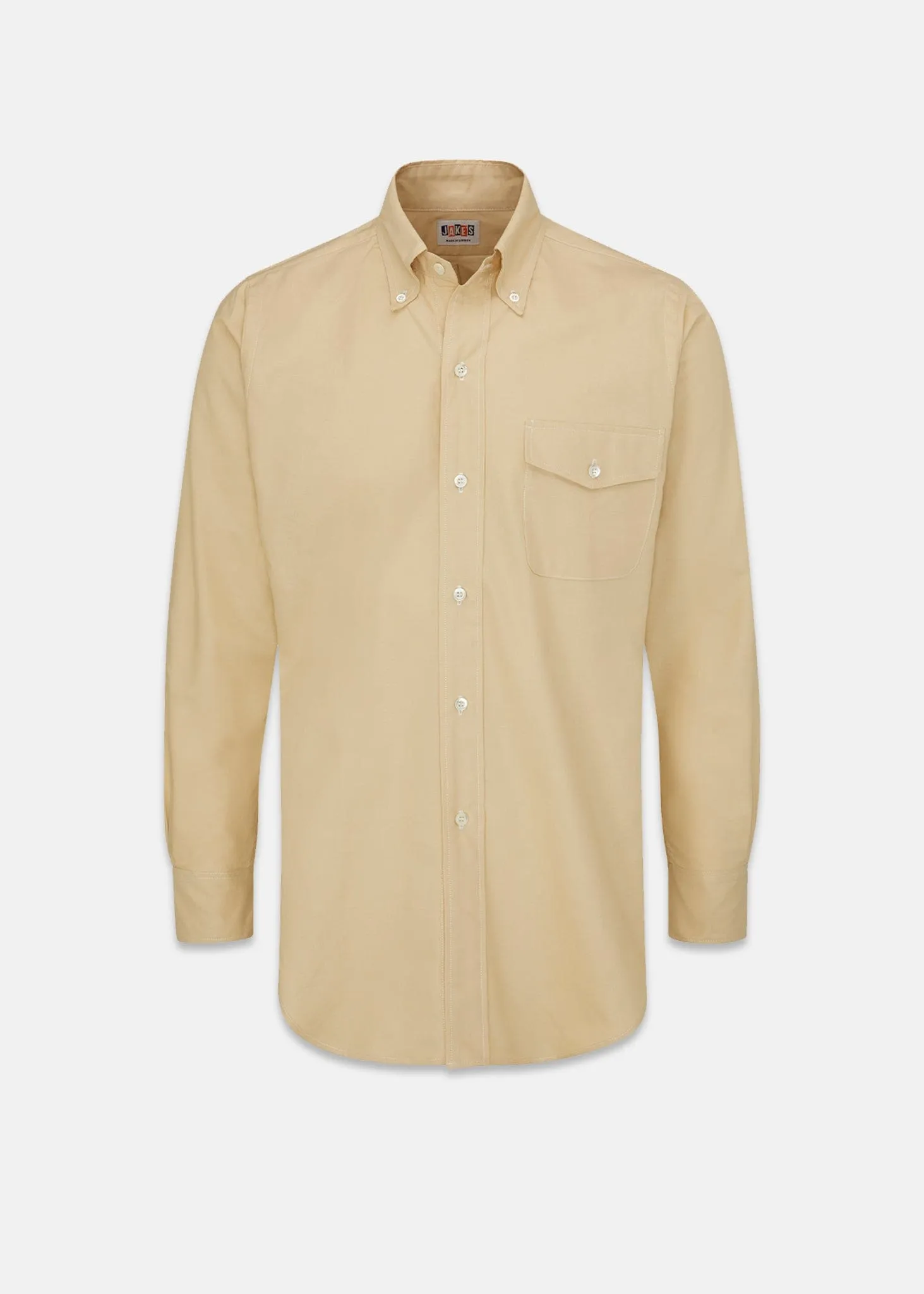 Jakes Shirts Yellow Oxford Shirt