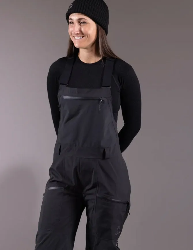 Jones Women's Mtn Surf Bib Pant 2025 | Stealth Black