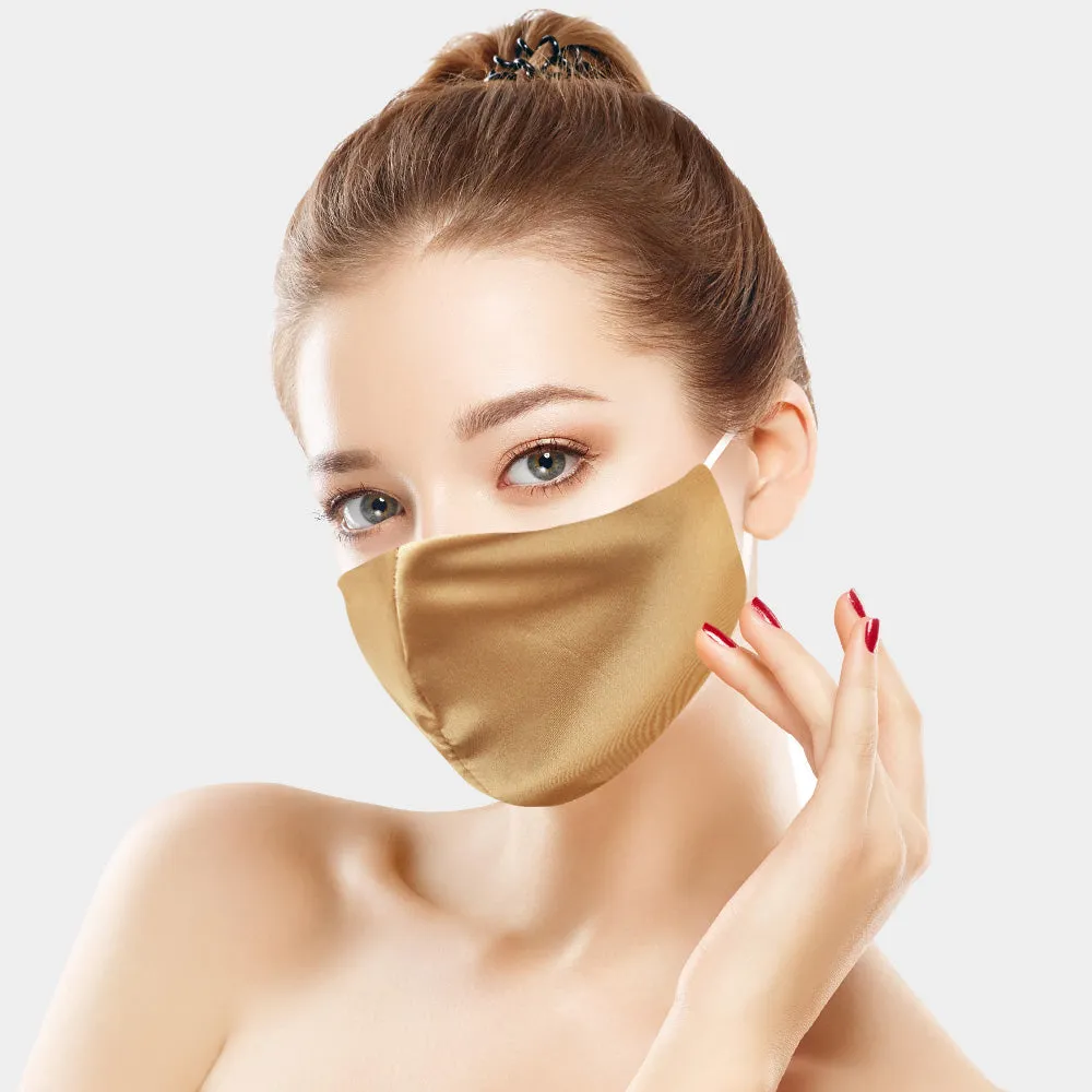 Lisette Red Silky Satin Fashion Mask