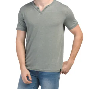 Lucky Brand Men's Venice Burnout Notch Neck Ultra Soft Cotton T-Shirt