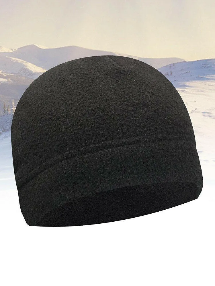 Men Women Winter Hat Polar Fleece Warm Thick Windproof Cycling Hiking Outdoor Beanie Skull Cap