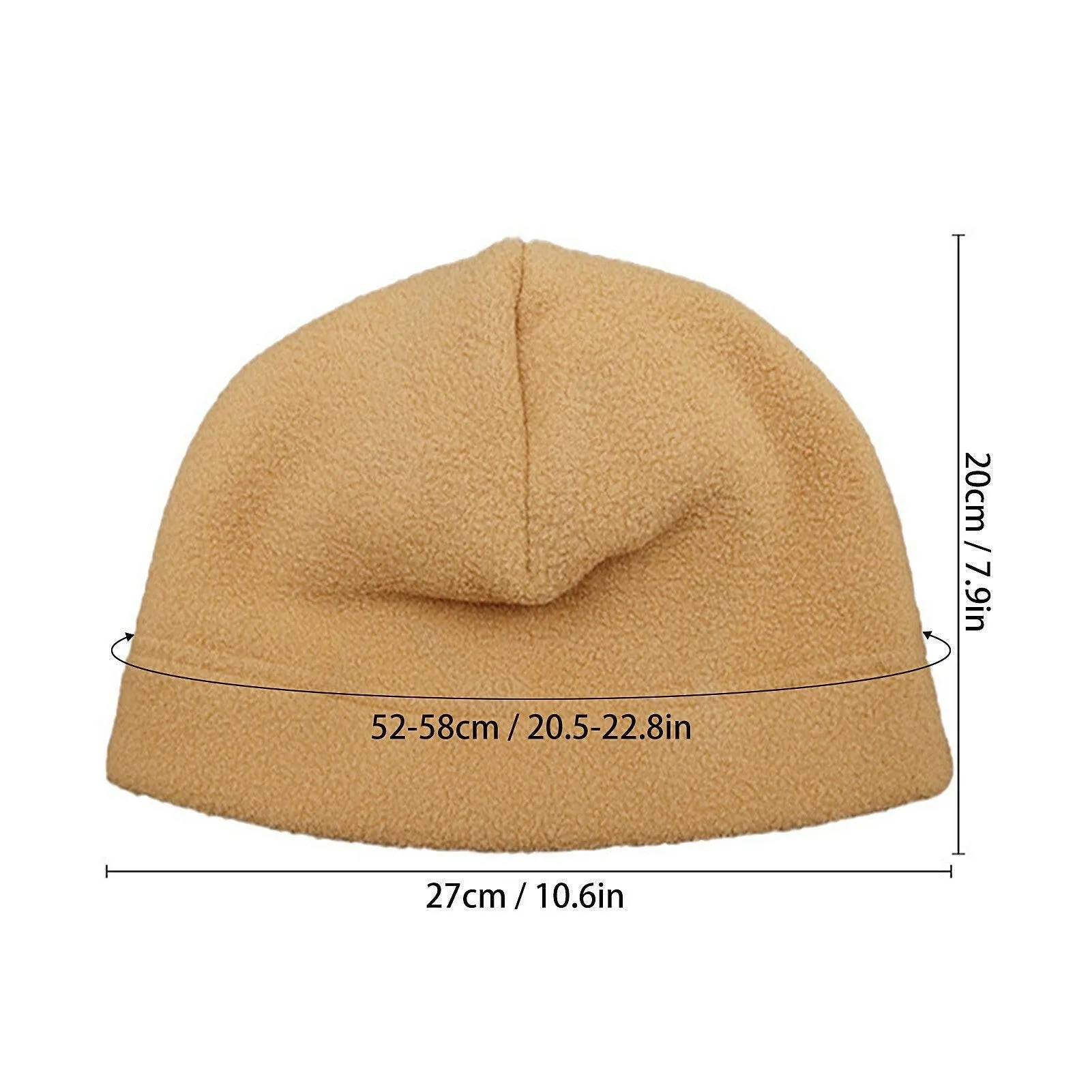 Men Women Winter Hat Polar Fleece Warm Thick Windproof Cycling Hiking Outdoor Beanie Skull Cap