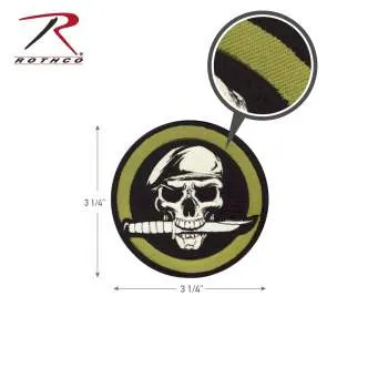 Military Skull & Knife Morale Patch