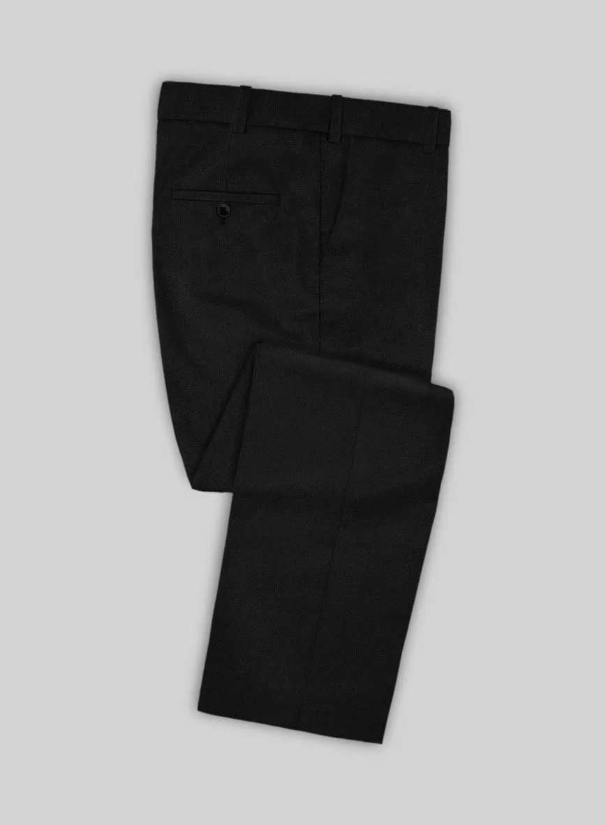 Napolean Black Wool Suit