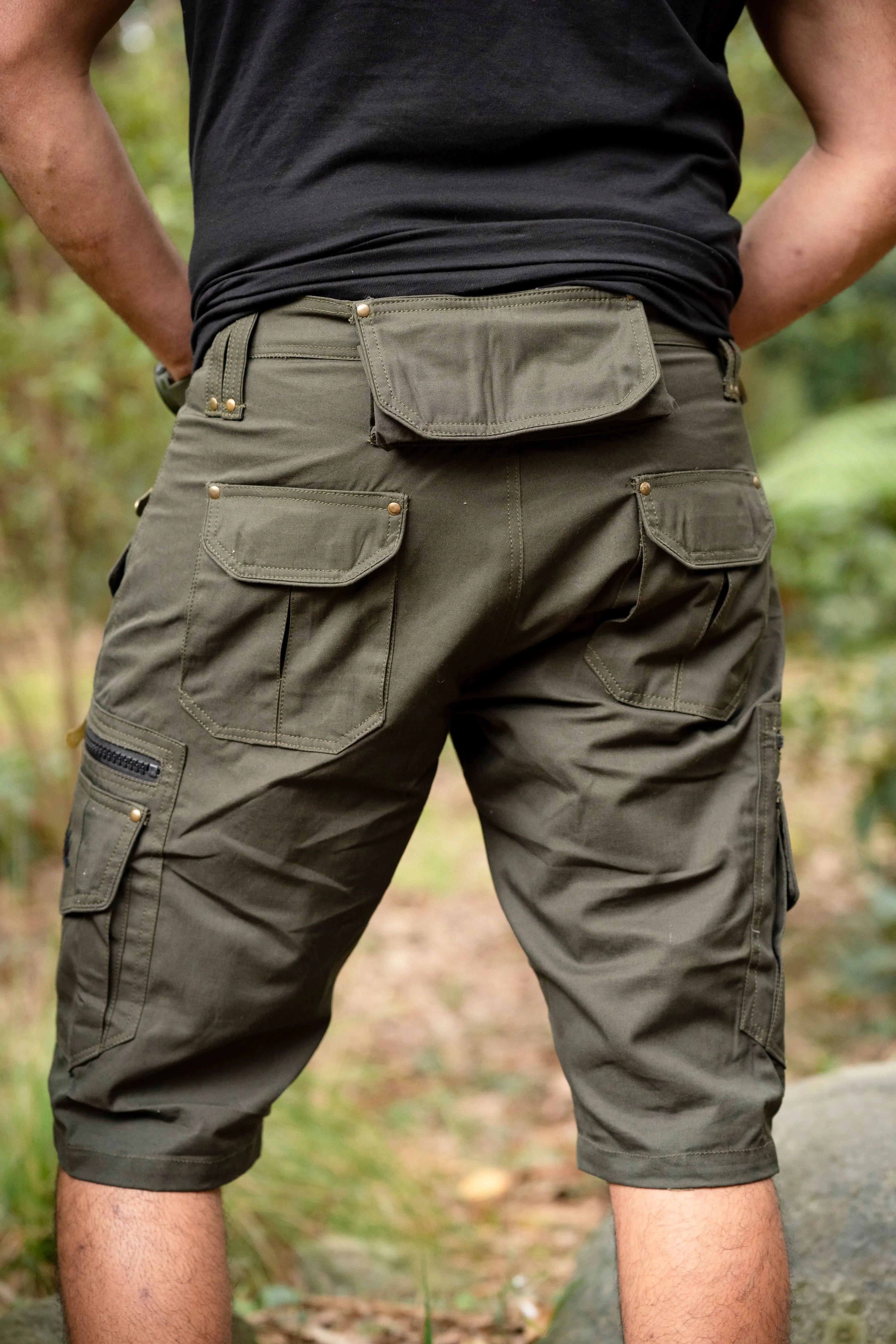 Psy Cargo Shorts - Dark Olive