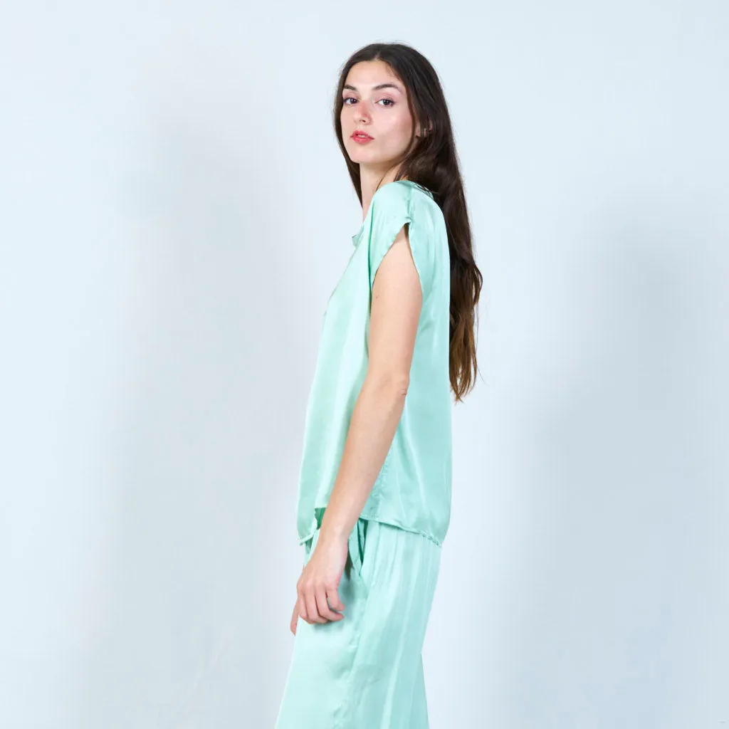 Soft asymmetrical tunic top wholesale