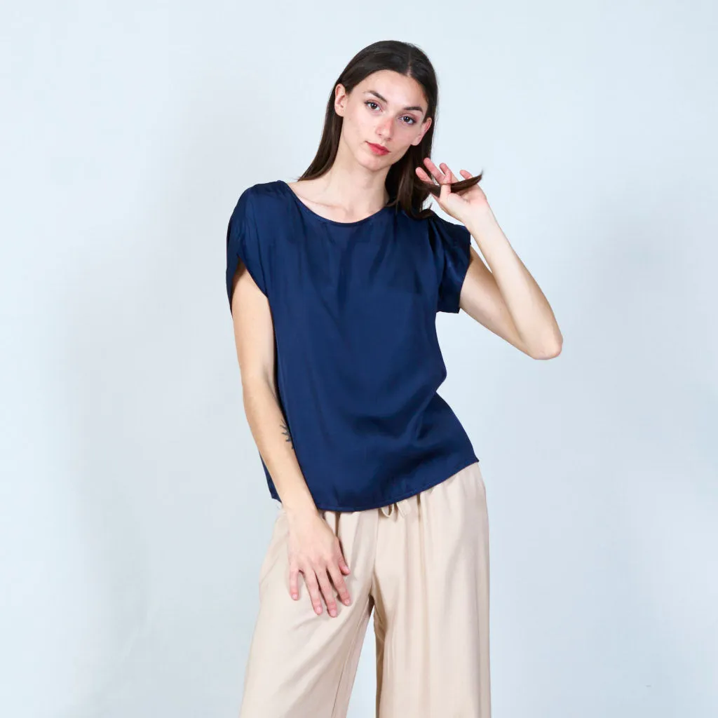 Soft asymmetrical tunic top wholesale