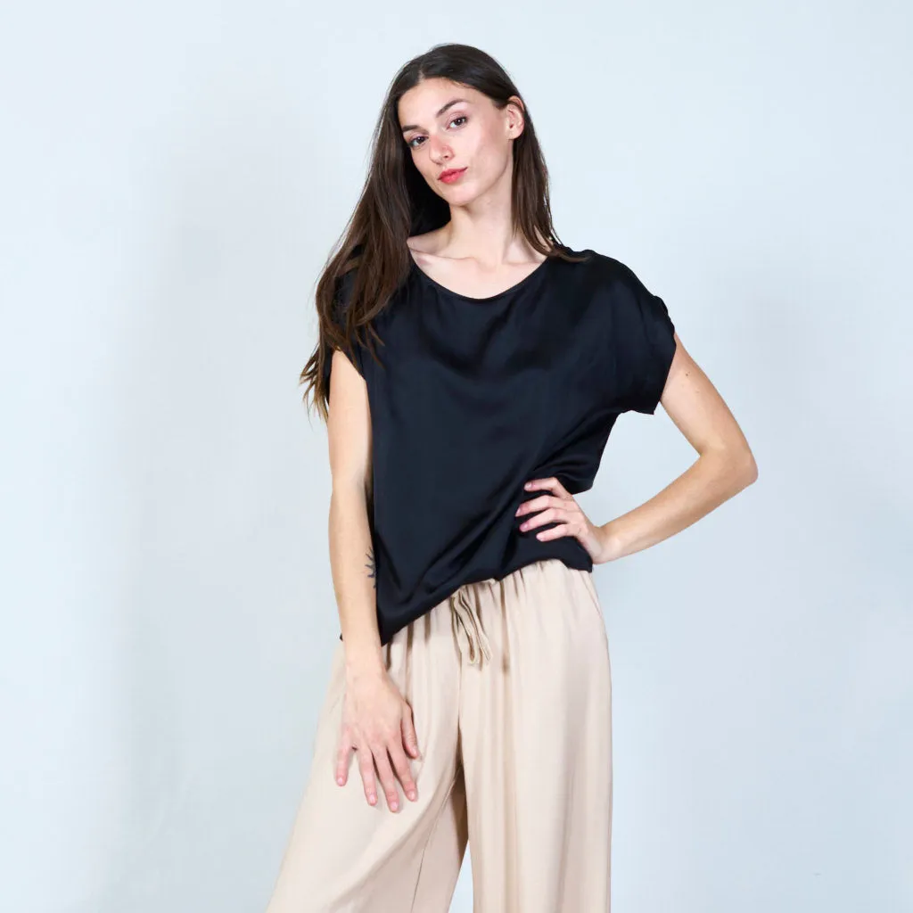 Soft asymmetrical tunic top wholesale