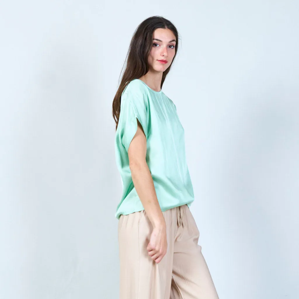 Soft asymmetrical tunic top wholesale