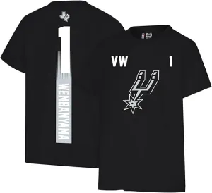 Ultra Game NBA Official Youth Super Soft Fly High Players T-Shirt, San Antonio Spurs - Victor Wembanyama, Team Color|San Antonio Spurs - Victor Wembanyama