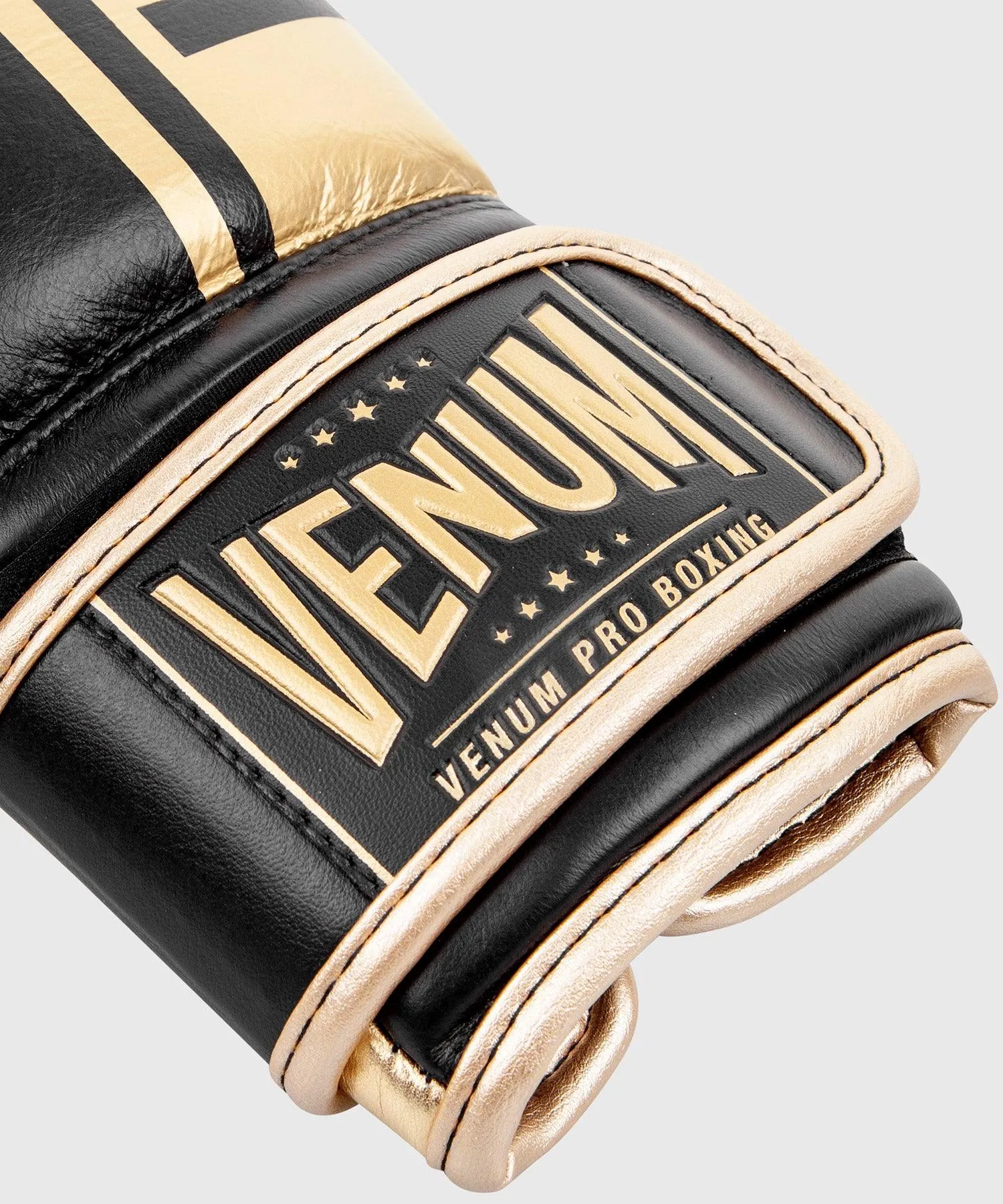 Venum Shield Pro Boxing Gloves Velcro - Black/Gold