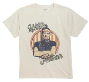 Women's Wrangler 112361042 Oversized Willie Nelson Tee Shirt