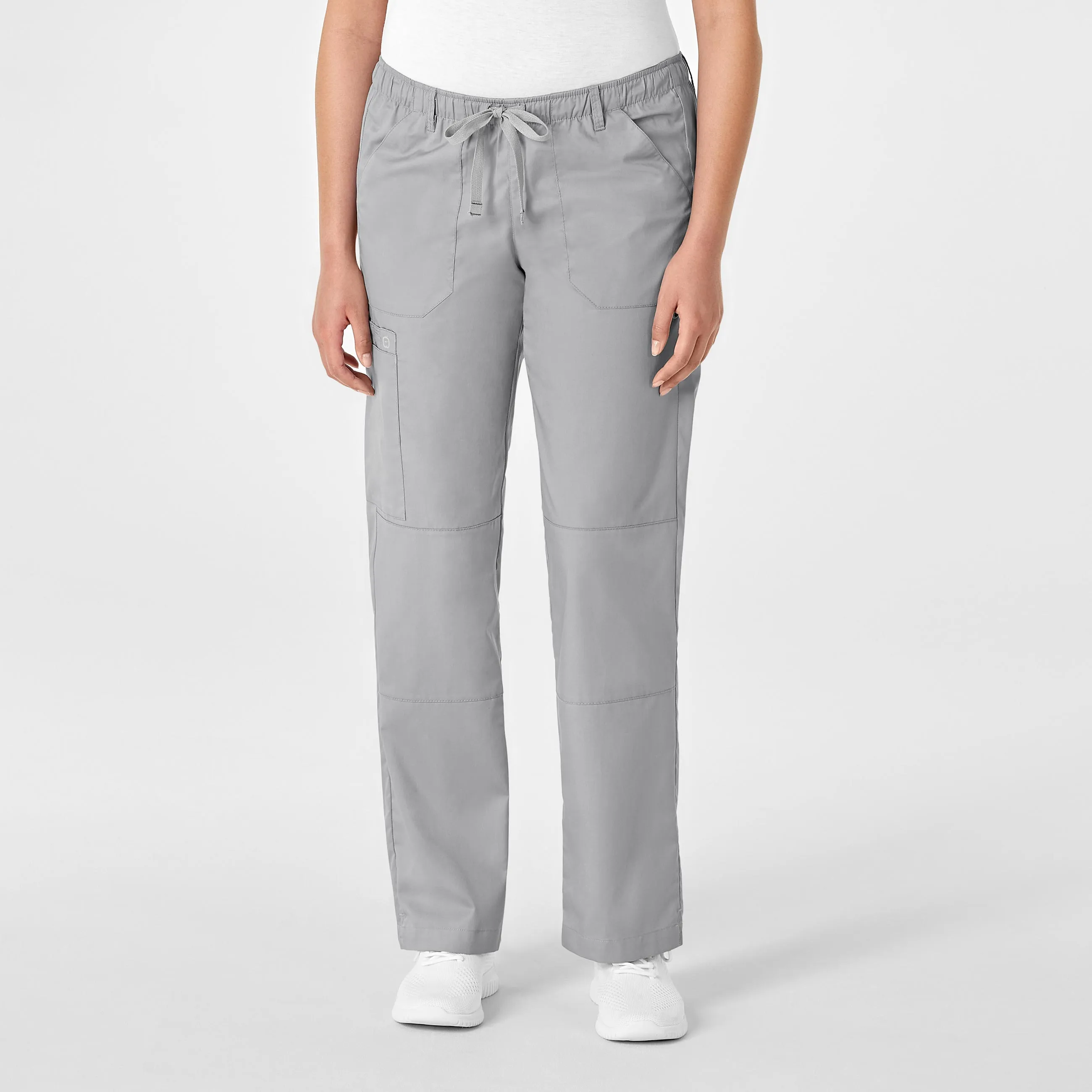 WonderWORK Women's Straight Leg Cargo Scrub Pant - Grey