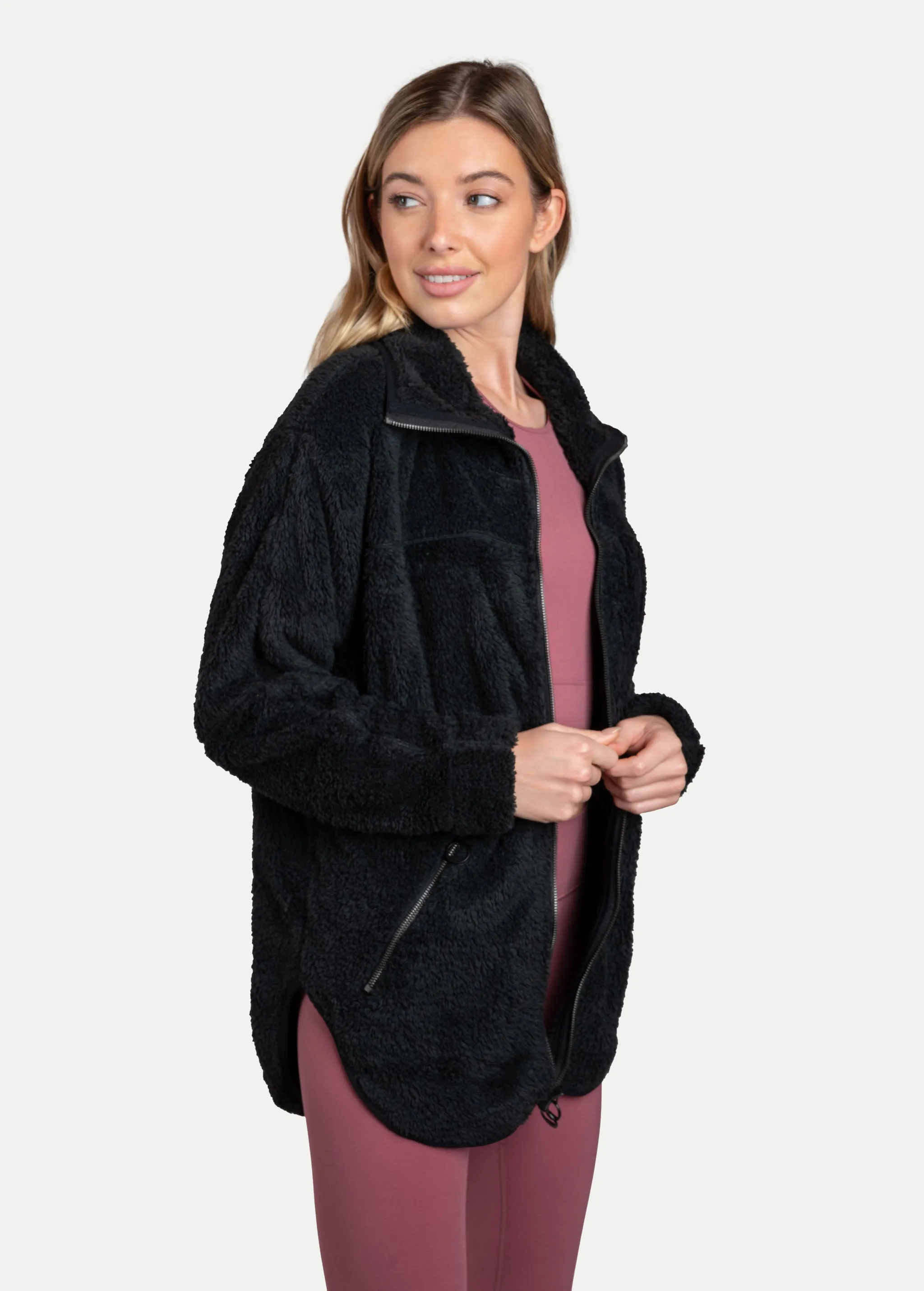 Yanali Full Zip Fleece Cardigan