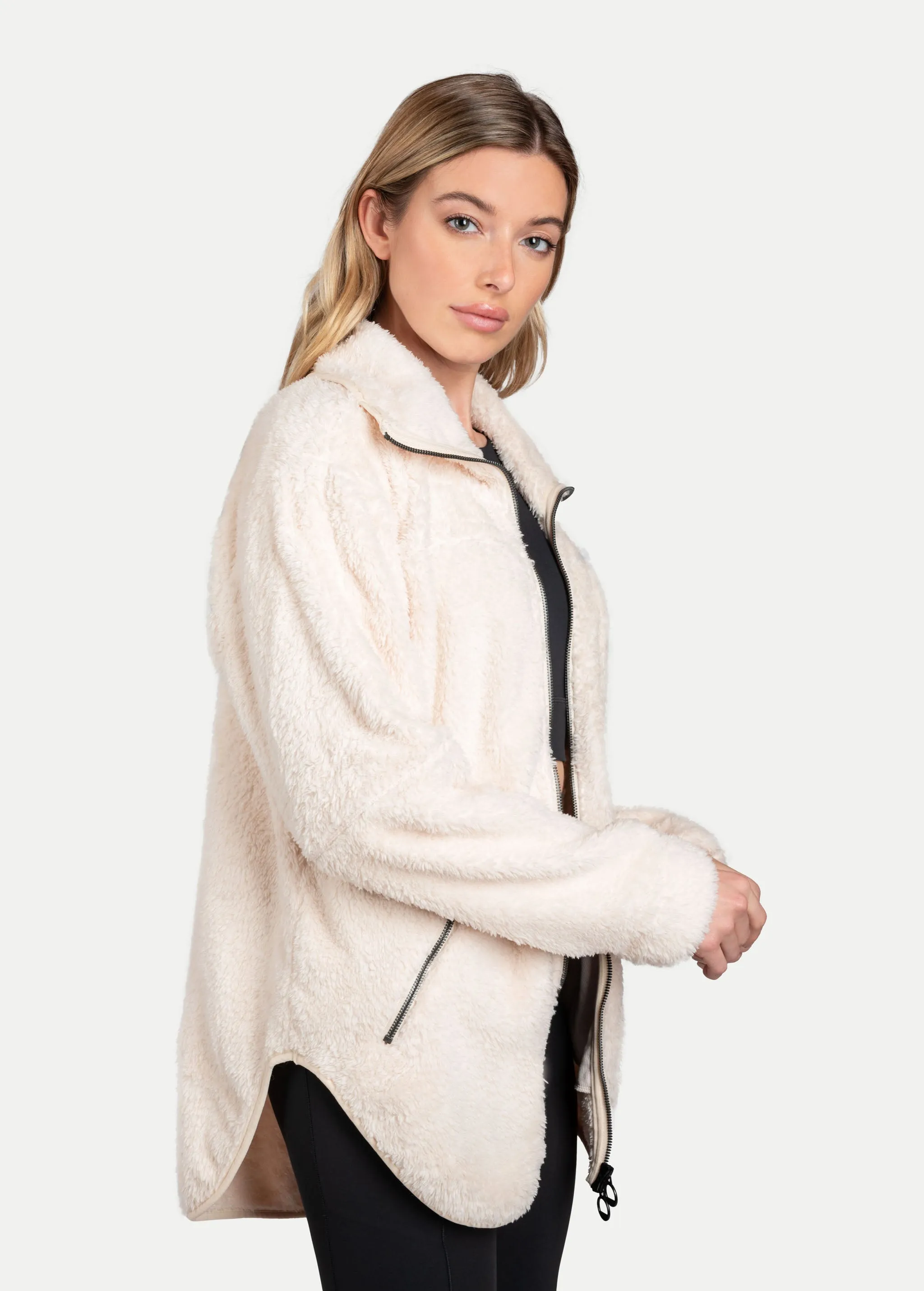 Yanali Full Zip Fleece Cardigan